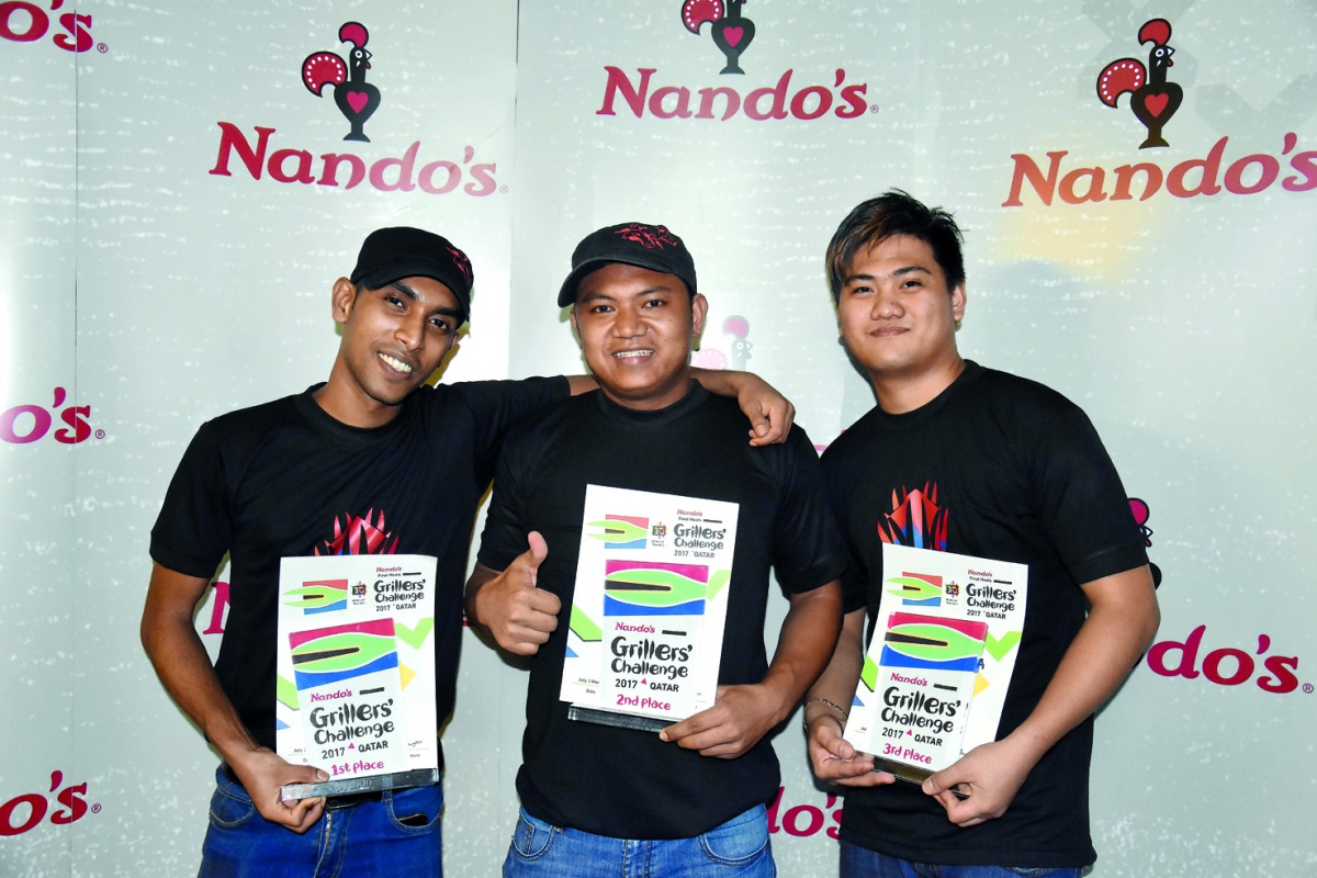 The winners of Nando’s Griller’s Challenge. 