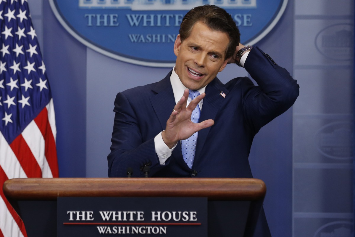 New White House Communications Director Anthony Scaramucci addresses the daily briefing at the White House in Washington, U.S., July 21, 2017. REUTERS/Jonathan Ernst