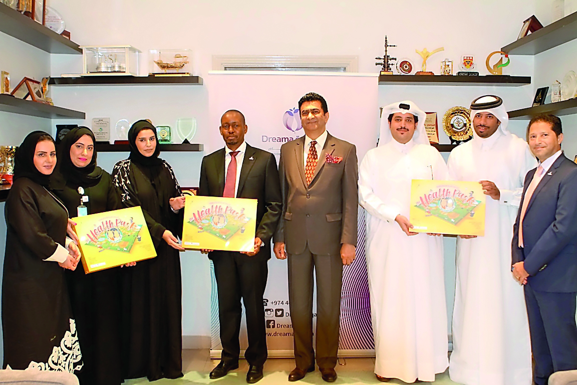 The representatives of Sasol with the officials from the Embassy of South Africa to Qatar during Mandela Day celebrations. 