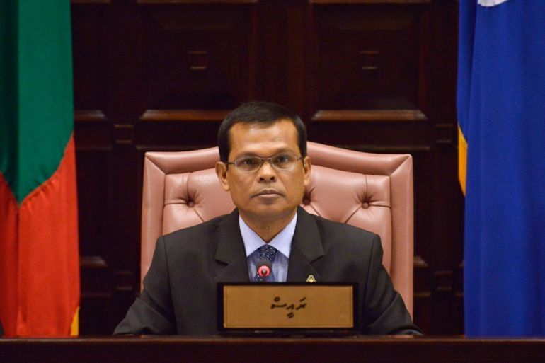 Maldives parliamentary speaker Abdulla Maseeh Mohamed (Photo courtesy: Maldives Parliament) 