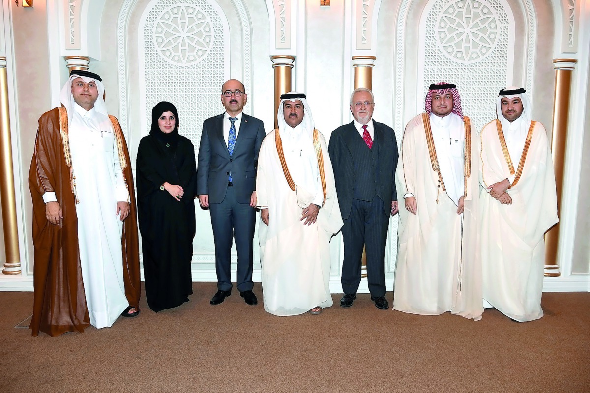 Foreign Ministry’s Secretary-General, H E Dr Ahmed bin Hassan Al Hammadi, with outgoing Ambassadors at the Diplomatic Institute.