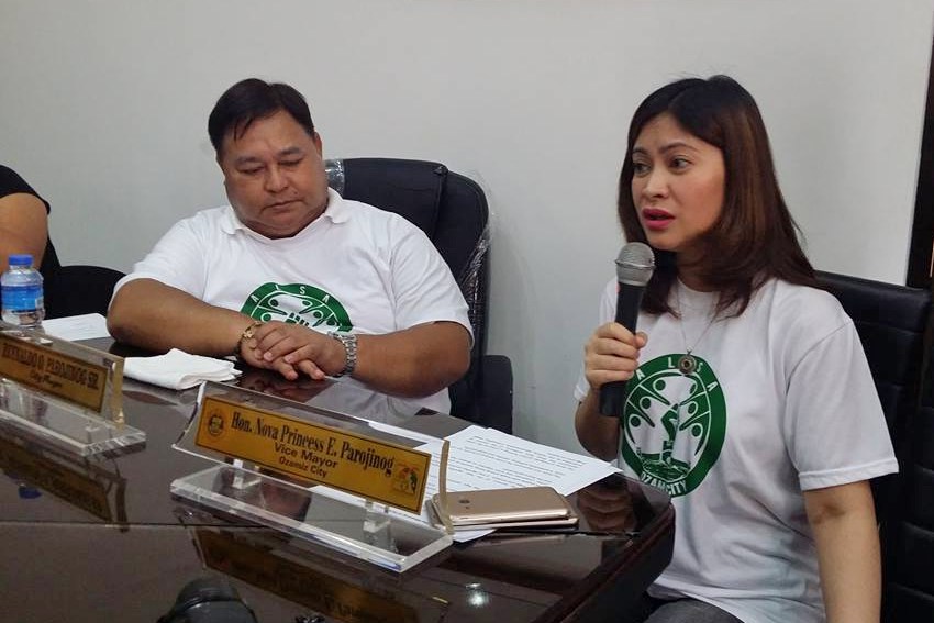 Ozamiz City Mayor Reynaldo Parojinog and Vice Mayor Nova Parojinog (Facebook)