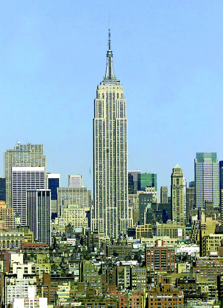 The Empire State Building in New York’s Manhattan.