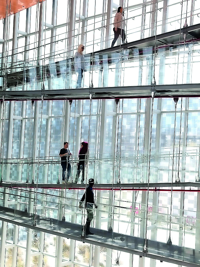 A view of the new building. 