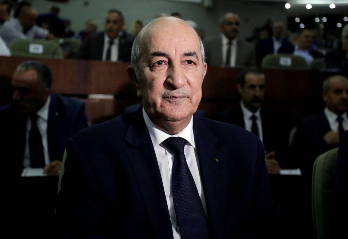 Abdelmadjid Tebboune, is pictured at the National People's Assembly in Algiers, Algeria June 20, 2017. REUTERS/Ramzi Boudina