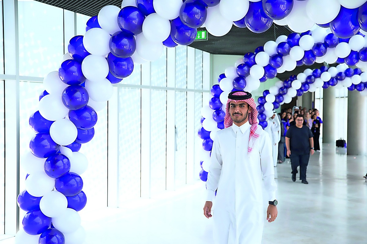 Students at the first day of their orientation at Northwestern University in Qatar (NU-Q).