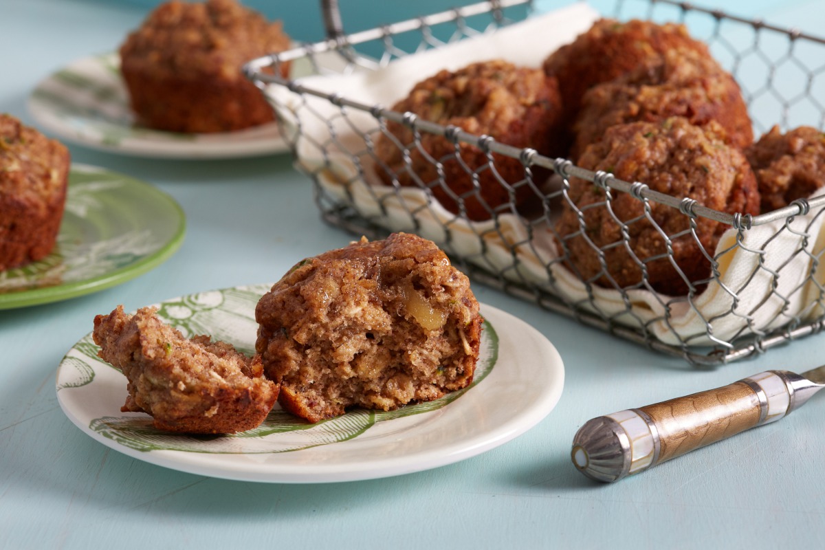 Zucchini Oat Muffins. (Photo by Stacy Zarin Goldberg for The Washington Post)