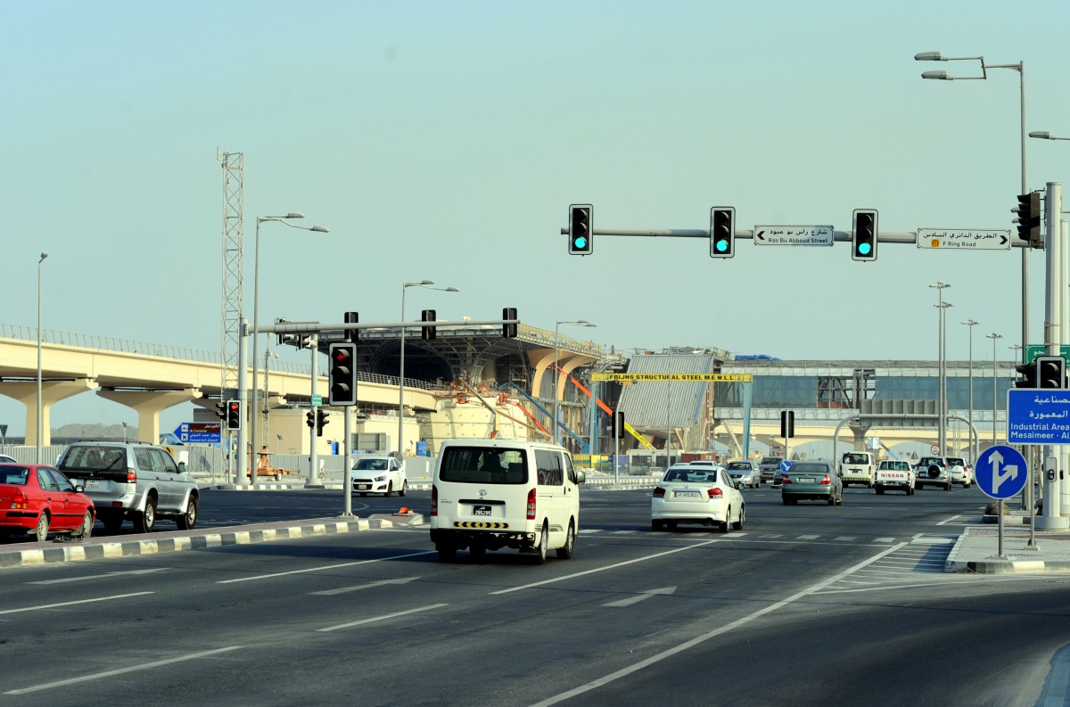 The road was opened to traffic yesterday. Pic: Abdul Basit / The Peninsula  