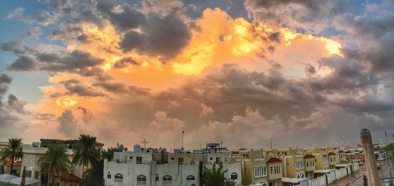 File photo: Cloudy sky in Al Hilal Area (Photo: Qassim Rahmatullah) 