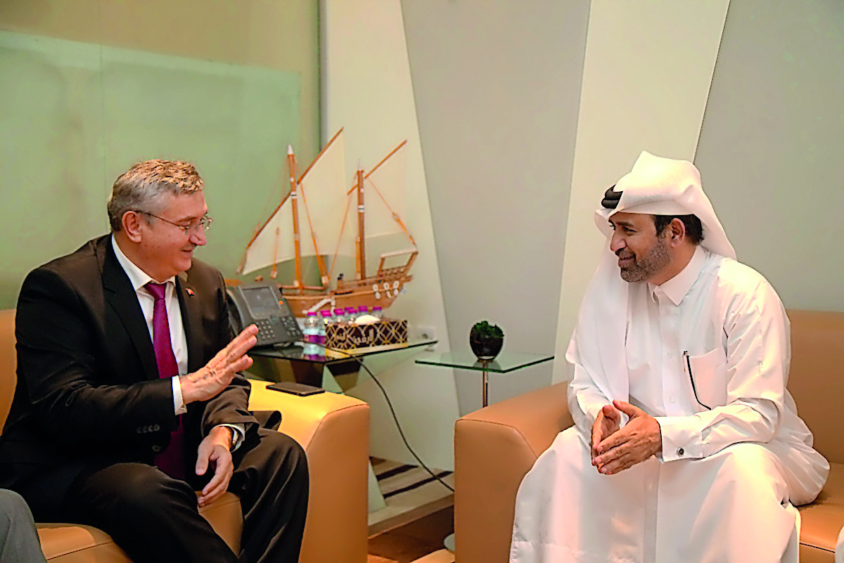 General Manager of the Cultural Village Foundation- Katara, Dr Khalid bin Ibrahim Al Sulaiti, yesterday met Turkish Ambassador, Fikret Ozer, and his accompanying delegation, in the presence of the Director of ‘Yunus Emre’ - the Turkish Cultural Centre in 