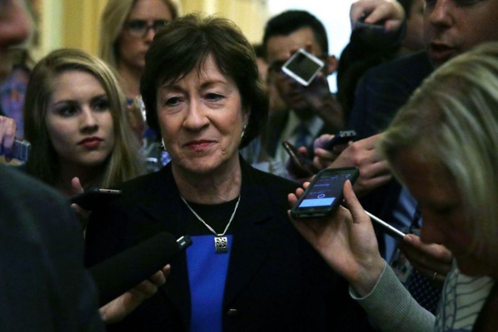 Republican Senator Susan Collins is one of the three Republicans who voted against the previous Obamacare repeal effort, which dramatically collapsed on July 28.PHOTO: AFP.