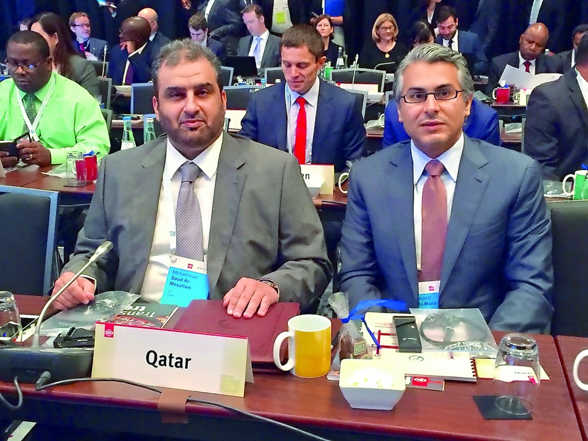 Officials during the ISO General Assembly. 