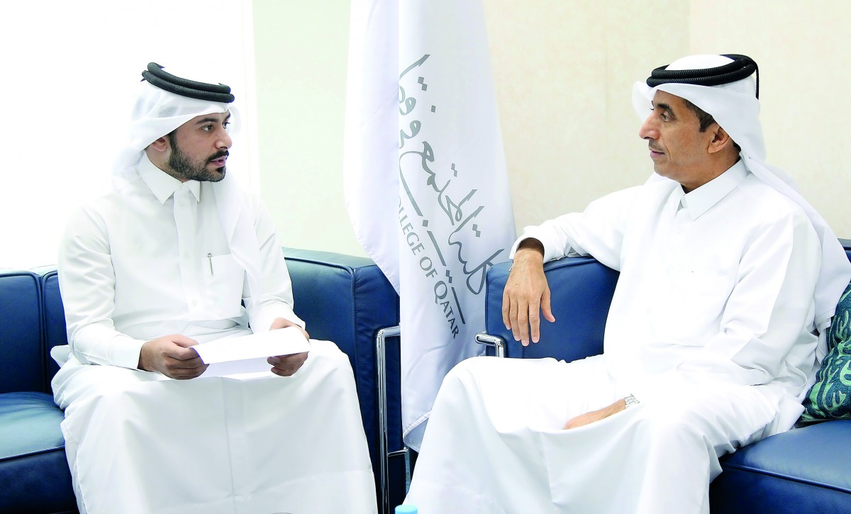 Dr Ibrahim bin Saleh Al Nuaimi, President of the (CCQ), speaking to a QNA reporter. 