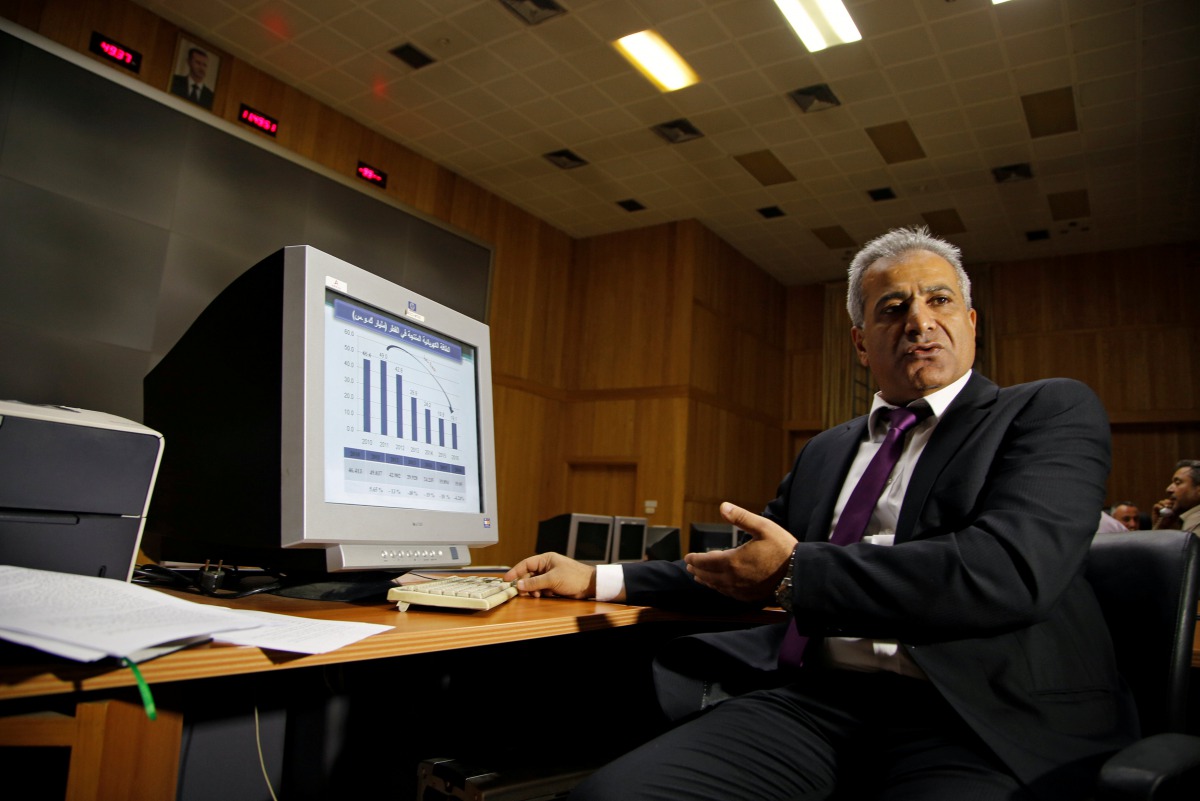 Bassam Darwish, head of the electricity ministry's planning unit, speaks during an interview with Reuters in Damascus, Syria September 26, 2017. Reuters/Omar Sanadiki