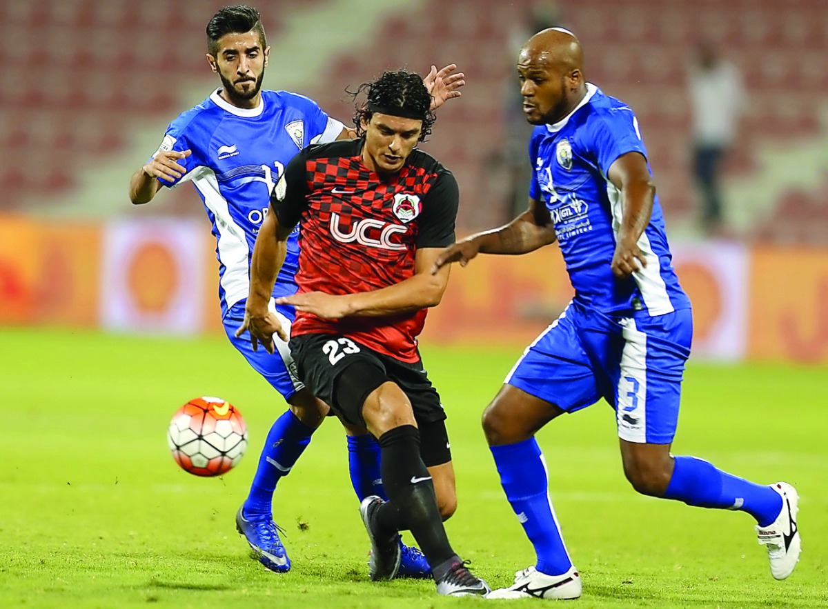 Al Rayyan’s Sebastian Soria in action during the QNB Stars League in this file picture of 2016.