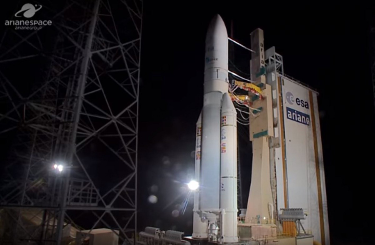 Screen grab from the video uploaded by Arianespace. 