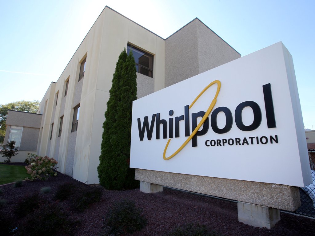 The administrative entrance at the Whirlpool plant in Clyde, Ohio, U.S. October 3, 2017. Picture taken October 3, 2017. REUTERS/Aaron Josefczyk
