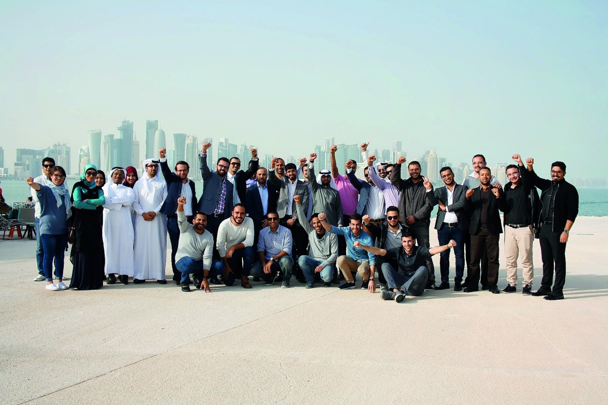 The shortlisted Stars of Science innovators before hearing the top nine results on the show’s Majlis episode.
