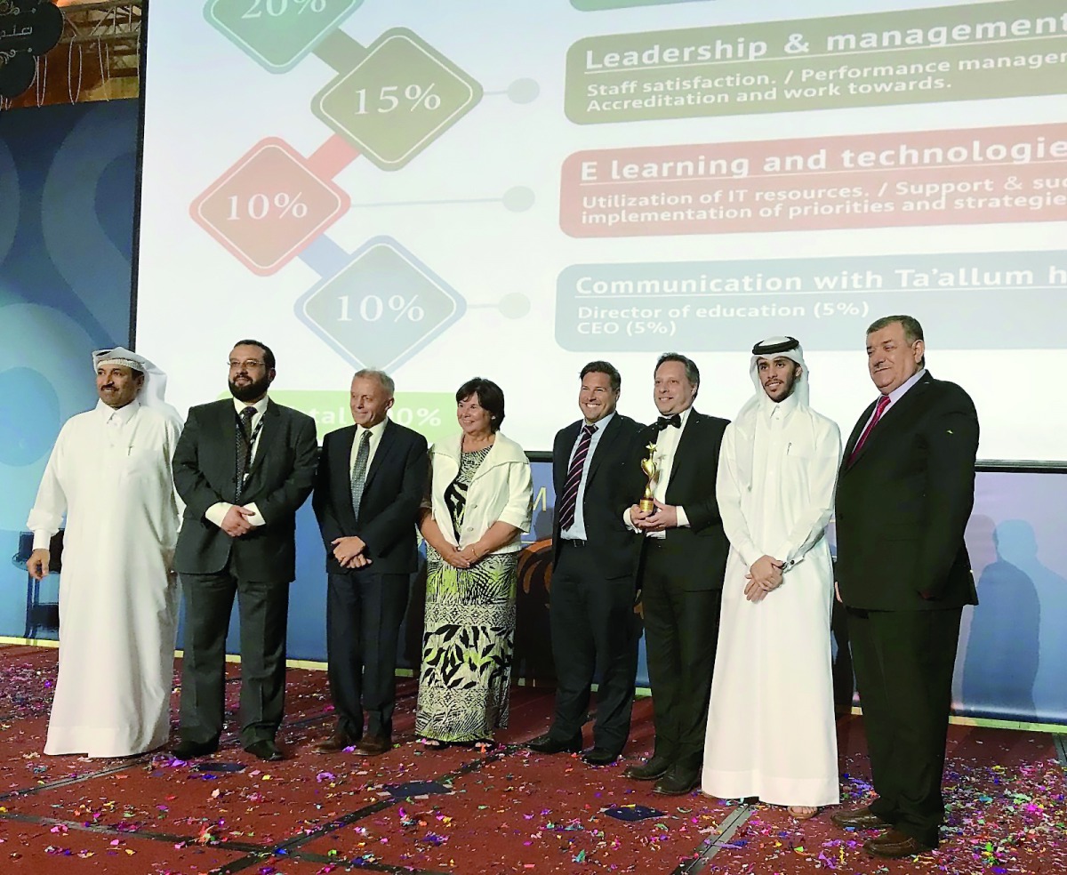 Officials during the award event. 