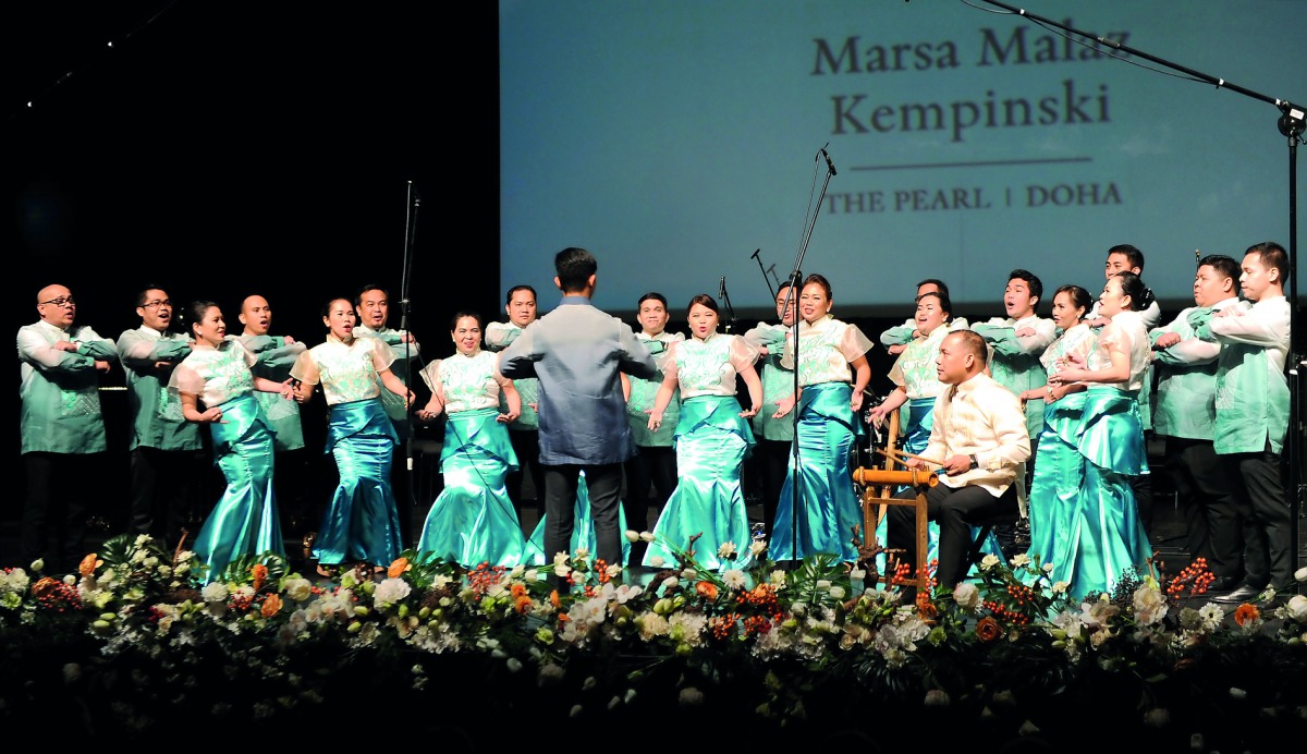 The Maharlikans Vocal Ensemble of the Philippines, who bagged first place in the Adult Mixed Choir category and the Dutch Music for Peace Award, capped the inaugural Qatar National Music Competition with their award-winning performance at Katara Drama The
