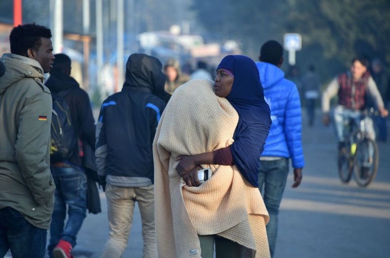A File photo of a migrant. AFP.