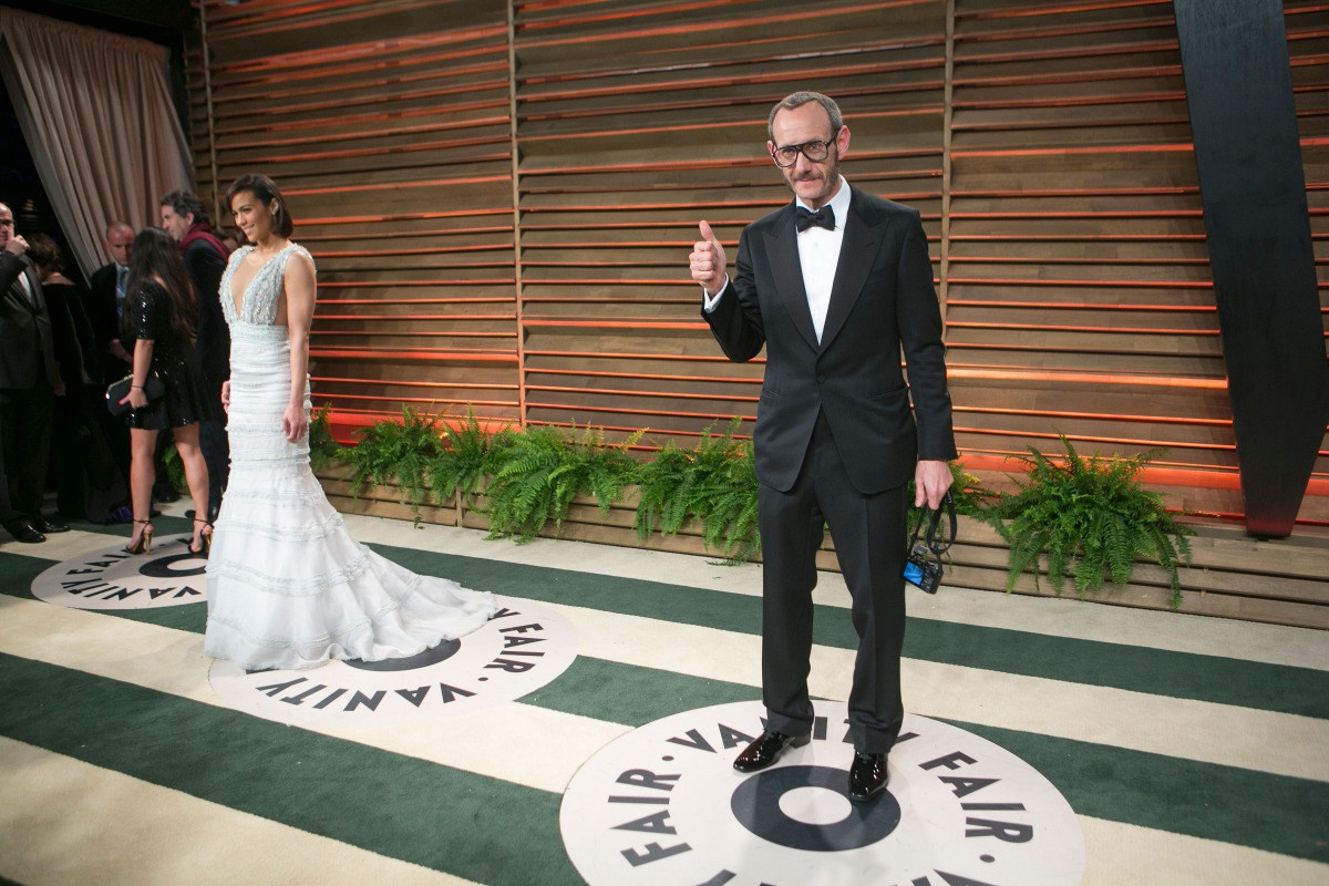  This file photo taken on March 3, 2014 shows photographer Terry Richardson arriving at the 2014 Vanity Fair Oscar Party in West Hollywood, California.  (AFP / Adrian Sanchez-Gonzalez) 