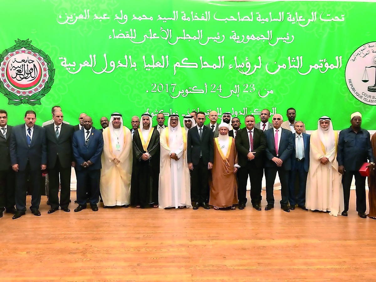 Qatar’s delegation at the conference in Nouakchott.