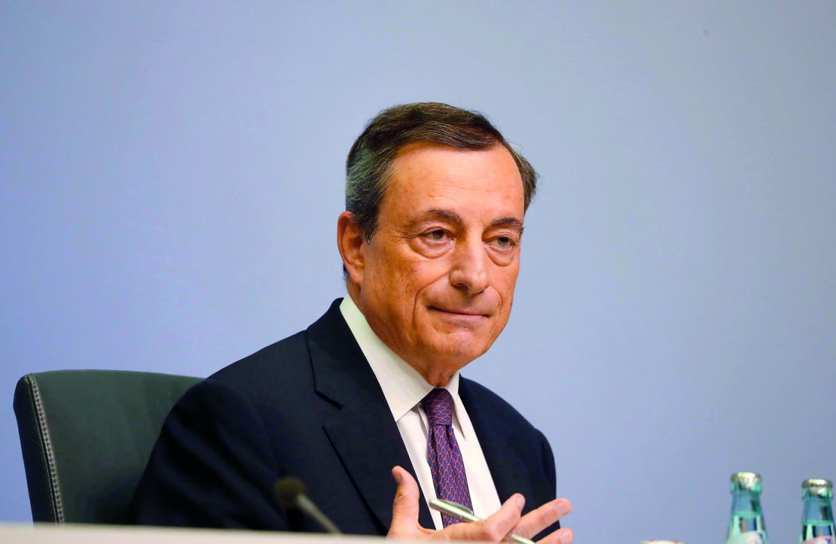European Central Bank (ECB) President Mario Draghi holds a news conference following the governing council's interest rate decision at the ECB headquarters in Frankfurt, Germany, October 26, 2017. Reuters/Kai Pfaffenbach