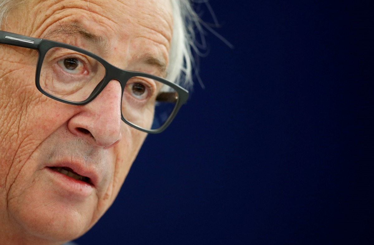 European Commission President Jean-Claude Juncker attends a debate on the outcome of the last European summit at the European Parliament in Strasbourg, France, October 24, 2017. Reuters/Christian Hartmann