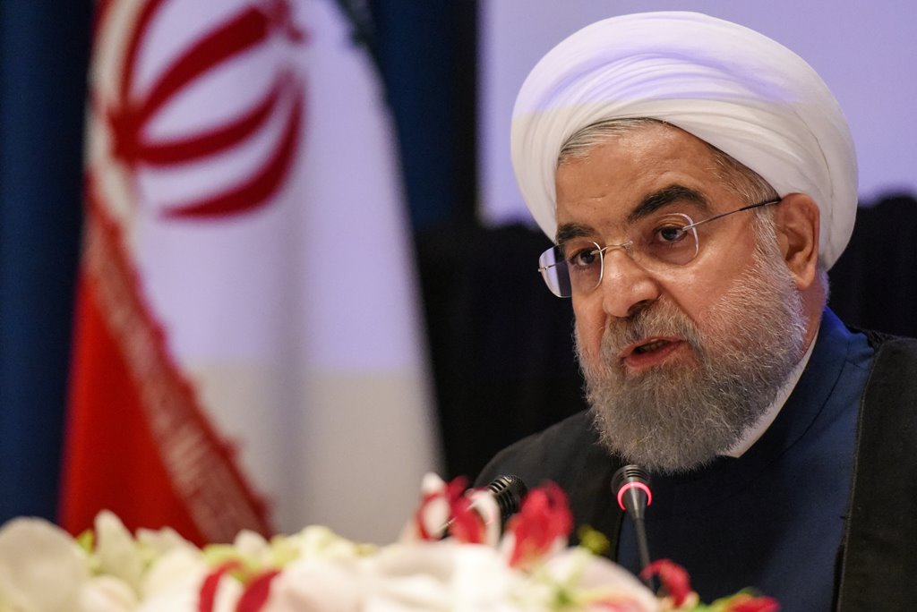 File photo: Iran's President Hassan Rouhani delivers remarks at a news conference during the United Nations General Assembly in New York City, U.S. September 20, 2017. REUTERS/Stephanie Keith/File Photo