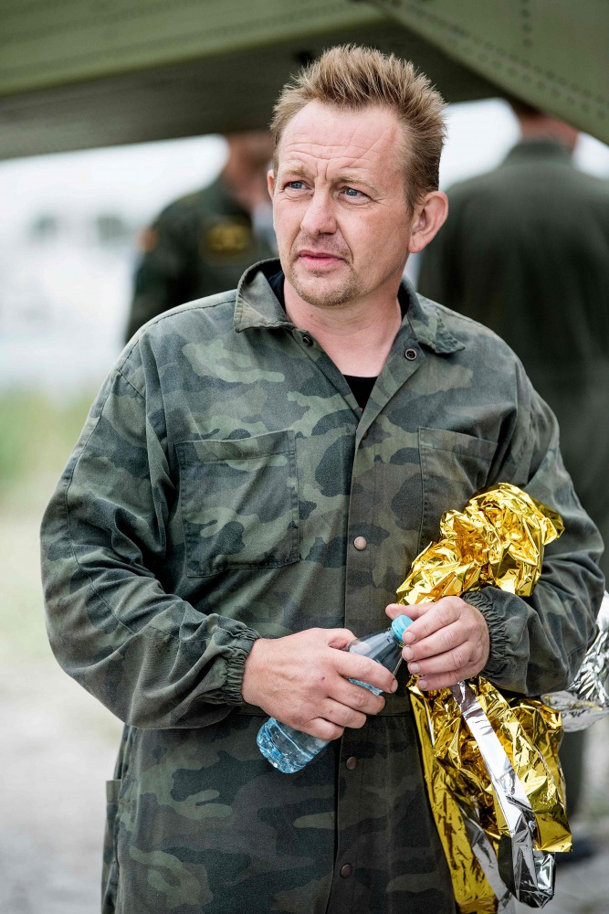 This file photo taken on August 11, 2017 shows Peter Madsen, builder and captain of the private submarine 