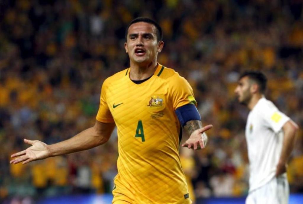 A file photo of Australia's goal scorer Tim Chaill. Reuters/David Gray.