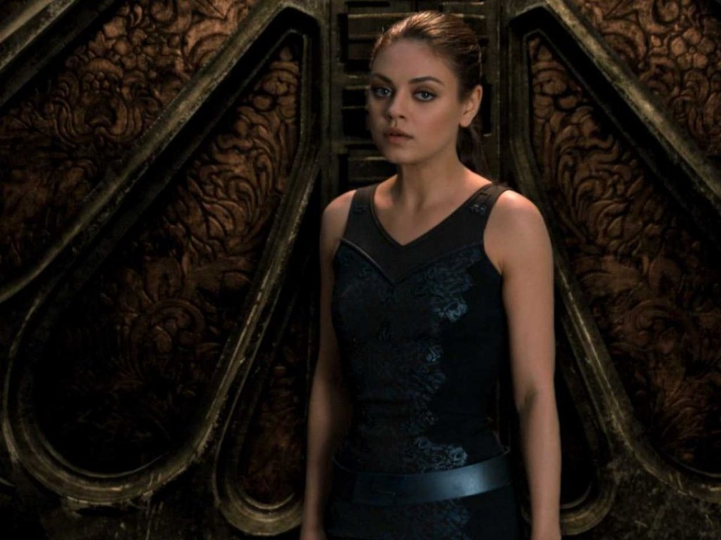 A still of actress Mila Kunis from the movie Jupiter Ascending.