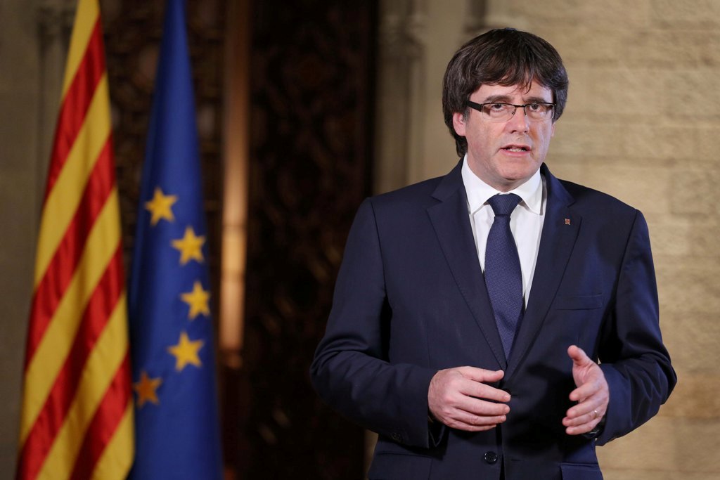 A file photo of former Catalan leader Carles Puidgemont. AFP.