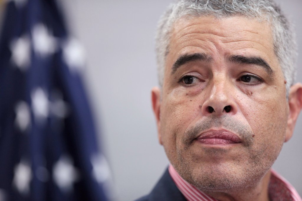 FILE PHOTO: Ricardo Ramos, executive director of the Electric Power Authority of Puerto Rico (PREPA), attends a news conference, in San Juan, Puerto Rico November 2, 2017. REUTERS/ Alvin Baez/File Photo.