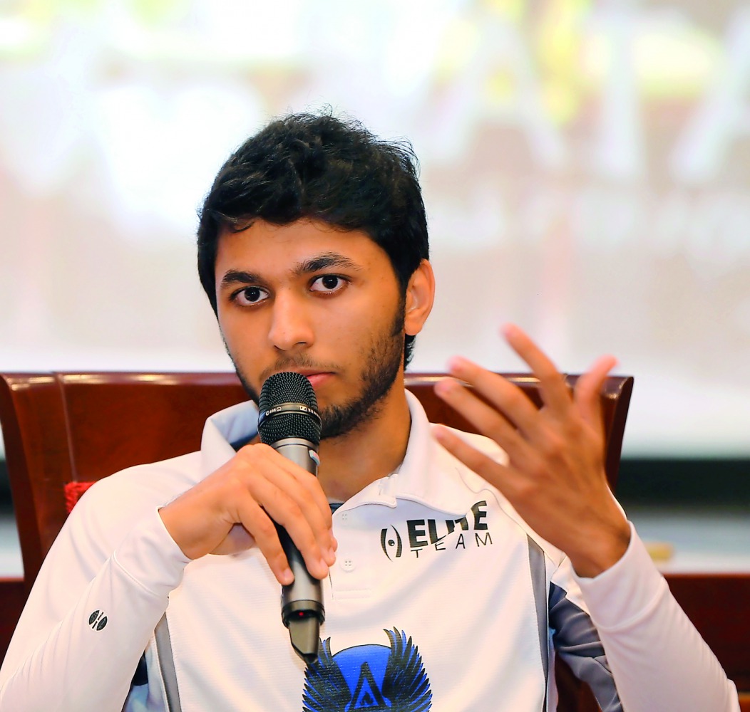 Qatari squash star Abdulla Al Tamimi