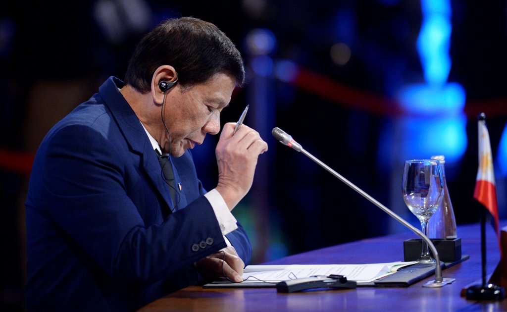 A file photo of Philippine President Rodrigo Duterte. Reuters.