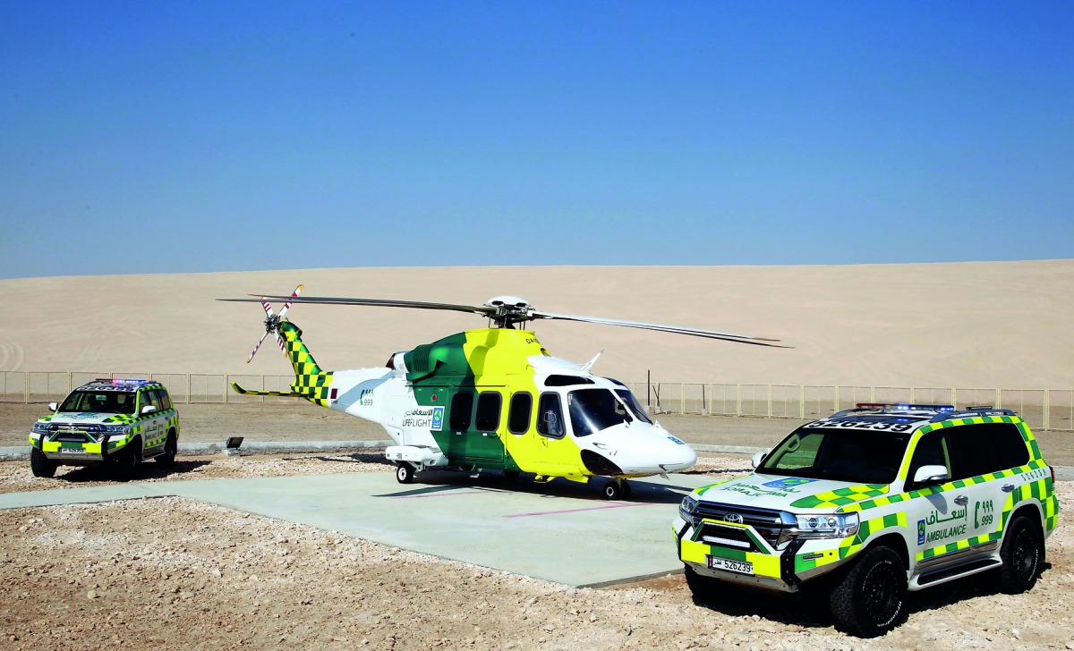 Facilities such as HMC’s Ambulance Service at the Sealine Medical Center. Pic: Qassim Rahmatullah / The Peninsula