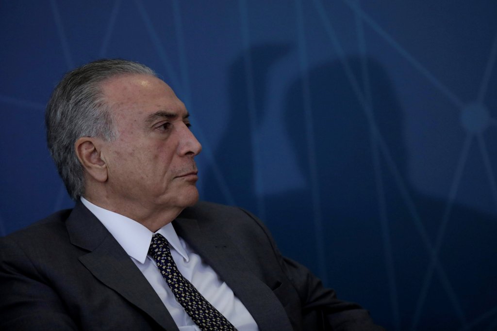Brazil's President Michel Temer looks on during the ceremony of launching the 'Policy of Innovation - Connected Education' Program, in Brasilia, Brazil November 23, 2017. REUTERS/Ueslei Marcelino