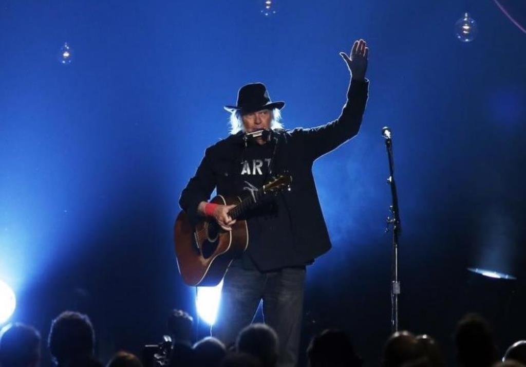 File photo of Neil Young performing. Reuters 
