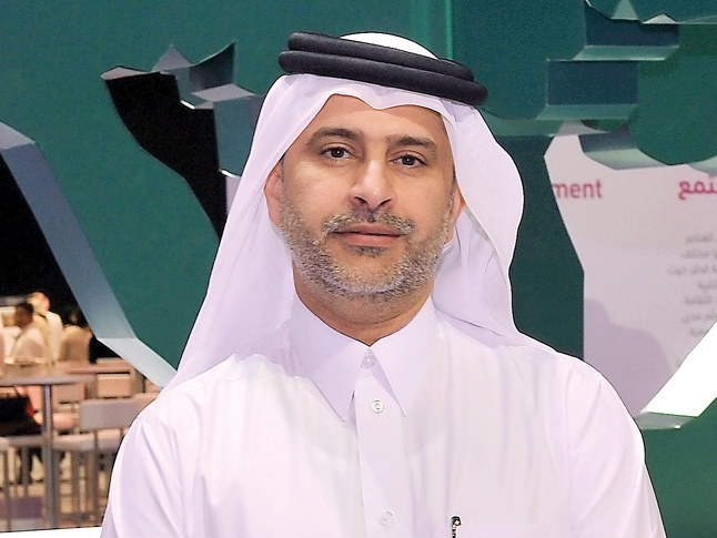 Mohammed Abdulaziz Al Naimi, Chief Operations Officer at Qatar Foundation, during the Thriving Together event by Qatar Foundation at QNCC yesterday. Pic: Kammutty VP / The Peninsula