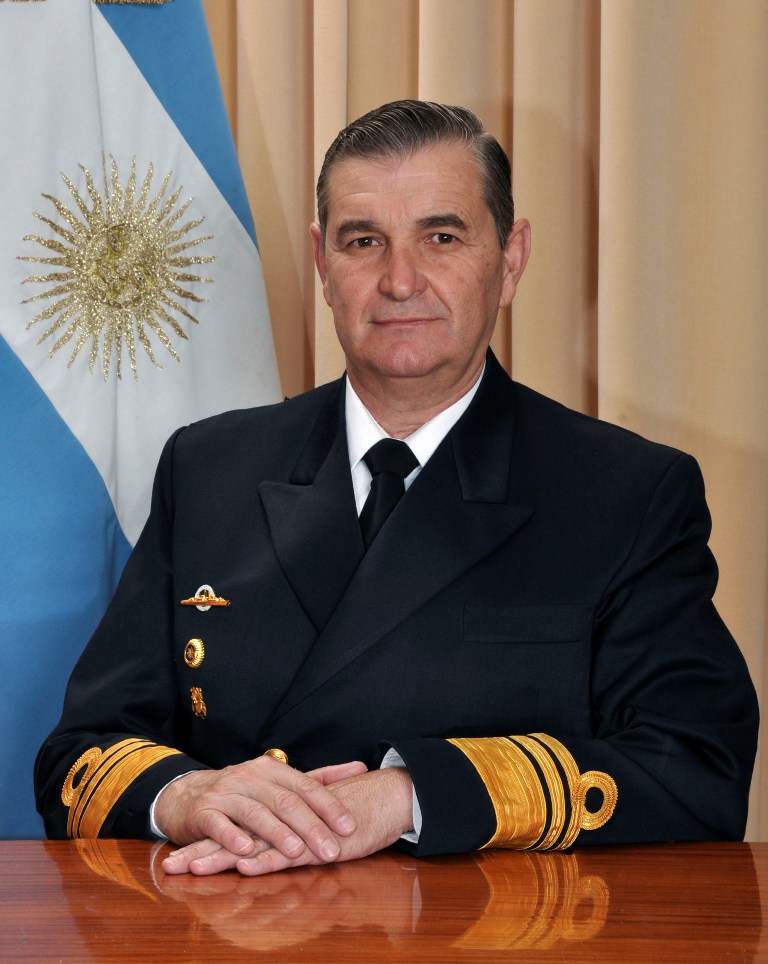 This undated file photo released December 16, 2017 by Noticias Argentinas shows Admiral Marcelo Srur. / AFP / NOTICIAS ARGENTINAS / STRINGER