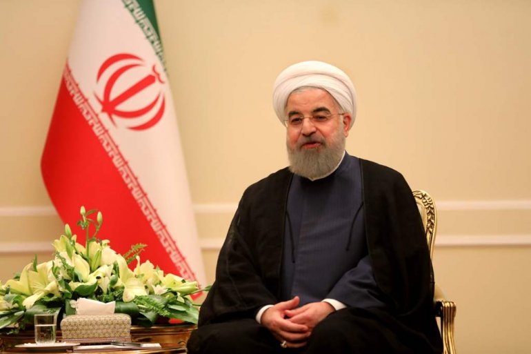 A file photo of Iranian President Hassan Rouhani.