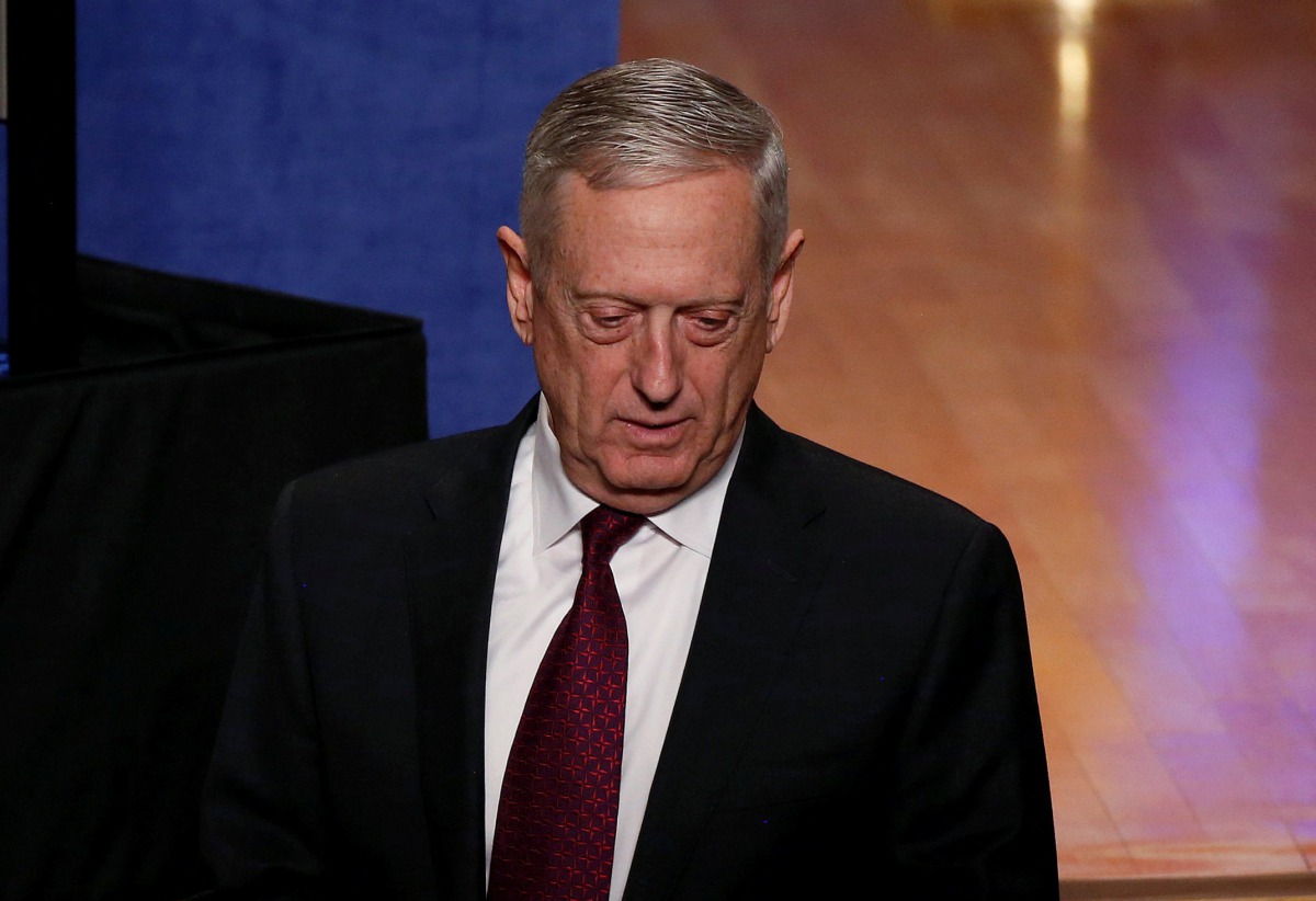 U.S. Secretary of Defense James Mattis. REUTERS/Joshua Roberts
