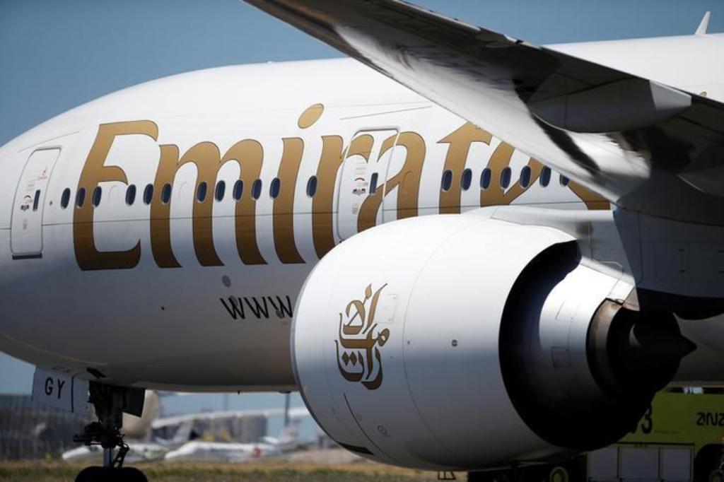 A file photo of an Emirates plane is seen at Lisbon's airport, Portugal June 24, 2016. REUTERS/Rafael Marchante