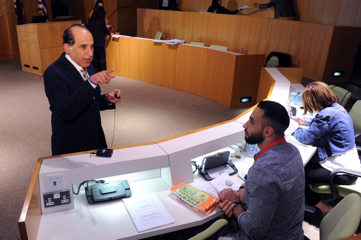 Dr Ravinder Mamtani during the program.