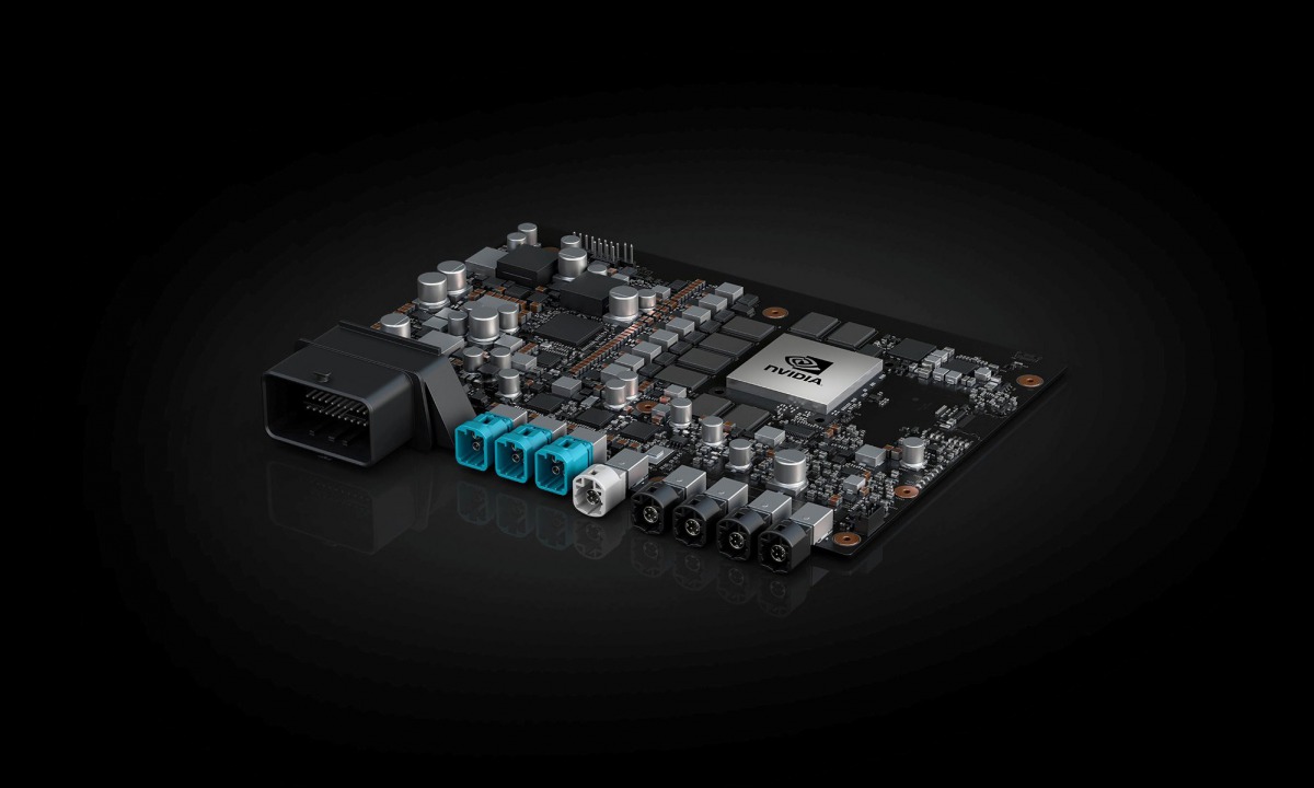 The NVIDIA Xavier System chip is shown in this handout photo provided January 5, 2018.  Handout via Reuters