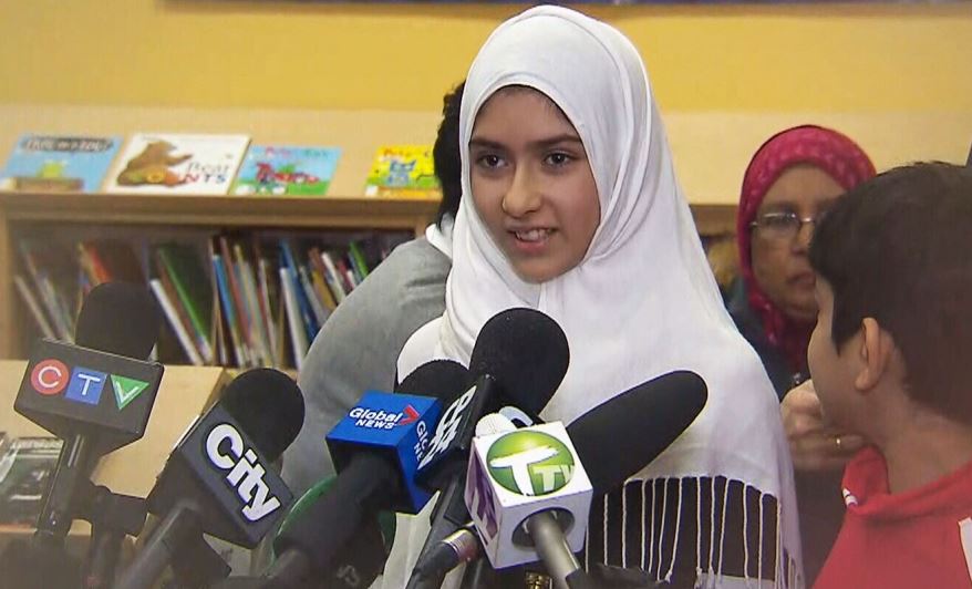 Khawlah, 11, is seen speaking to reporters about the attack, Friday, Jan. 12, 2018. Video Still