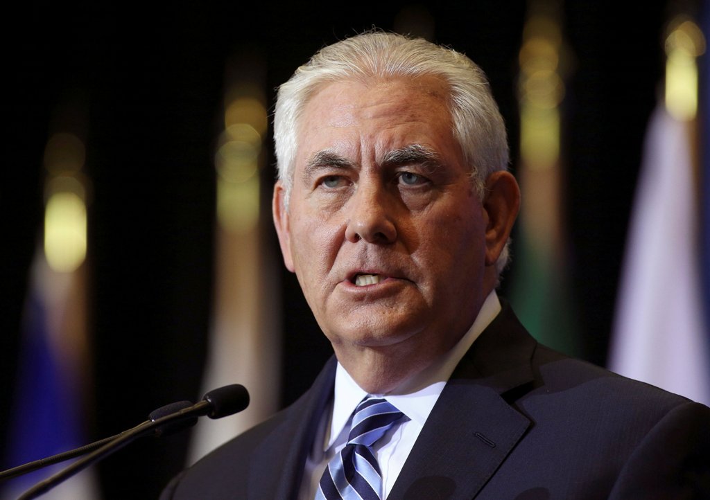 File  photo of US Secretary of State Rex Tillerson speaks at a news conference during the Foreign Ministers’ Meeting on Security and Stability on the Korean Peninsula in Vancouver, British Columbia, Canada, January 16, 2018. REUTERS/Ben Nelms/File Photo