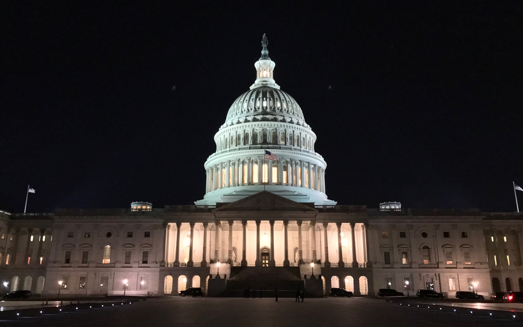 A general view of The White House is seen in Washington, United States on January 19, 2018. (Yasin Öztürk - Anadolu Agency)
